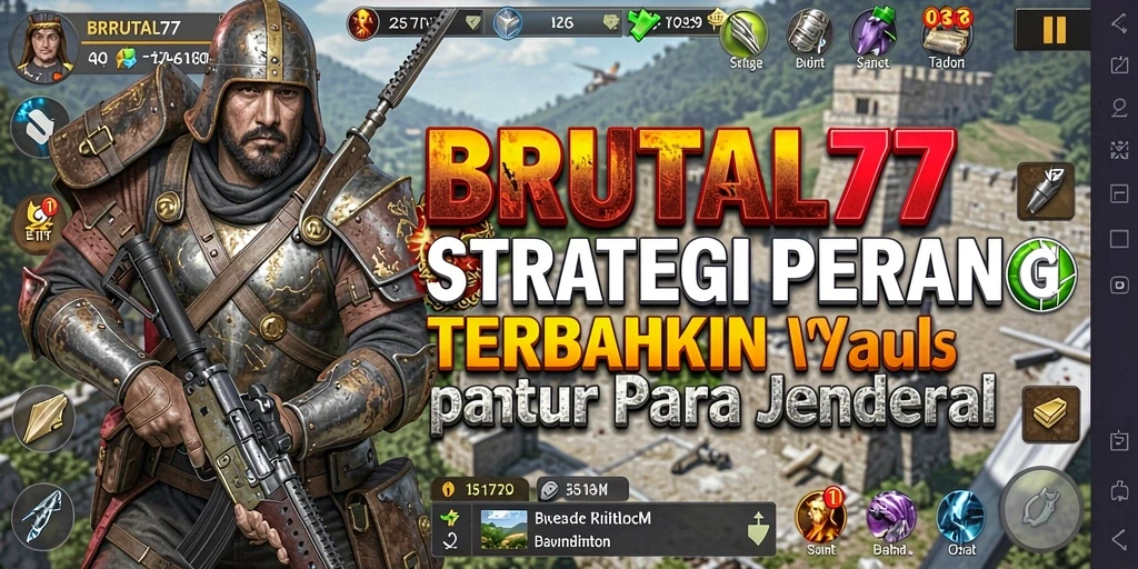 Tangkapan layar dari gameplay strategis BRUTAL77 yang menarik.