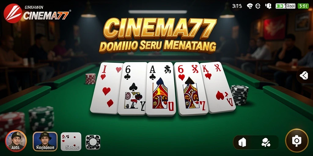 Tampilan gameplay Domino di CINEMA77 yang mengasyikkan.