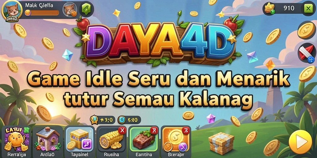 Tampilan gameplay menarik dari DAYA4D yang menyenangkan dan santai.