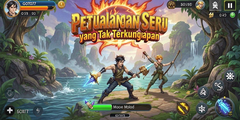 Tampilan gameplay seru dalam dunia petualangan GOTO77.