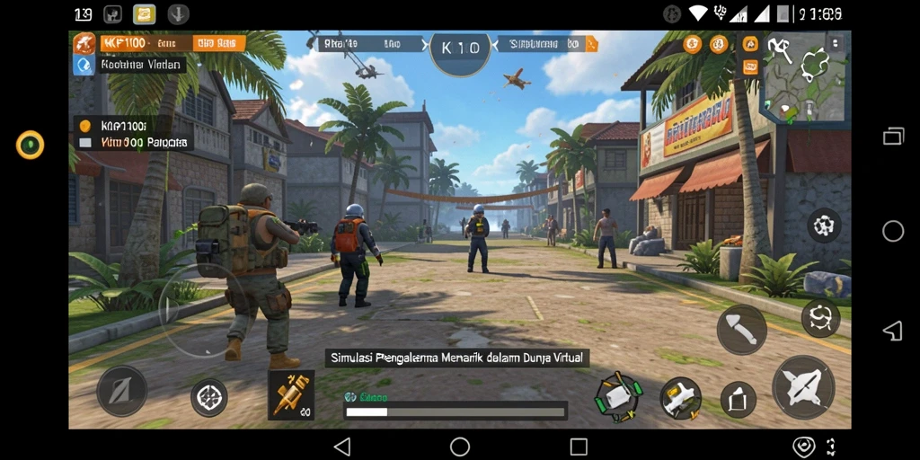 Tangkapan layar KPK100 menampilkan gameplay simulasi yang mendalam dan imersif.
