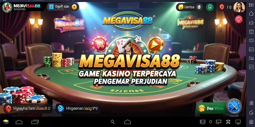 Tampilan gameplay menarik dari MEGAVISA88 dengan efek visual yang menawan.