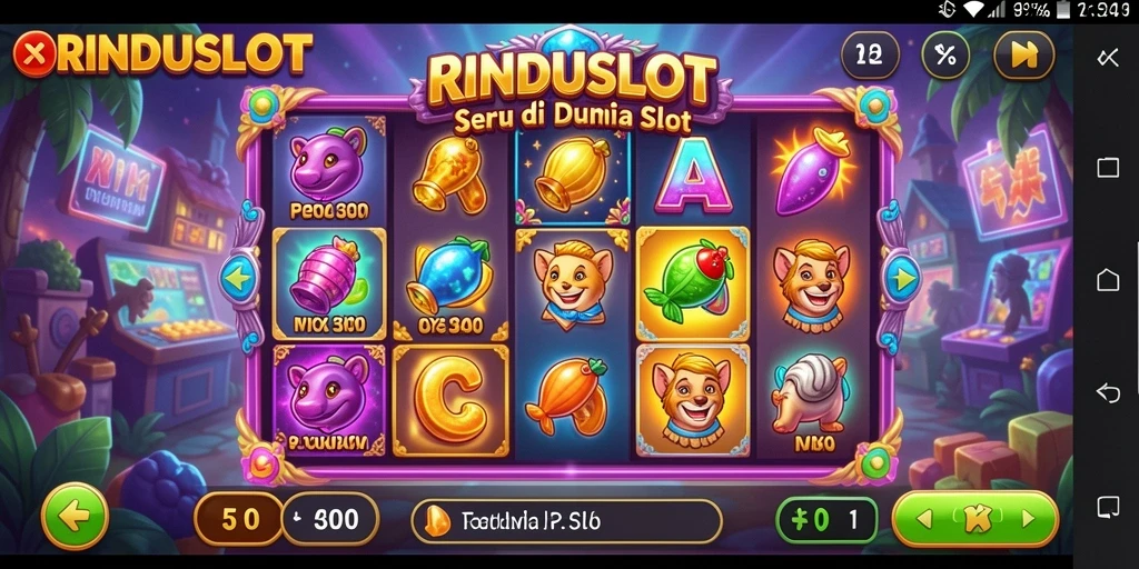 Tampilan menakjubkan dari gameplay RINDUSLOT yang mengasyikkan.