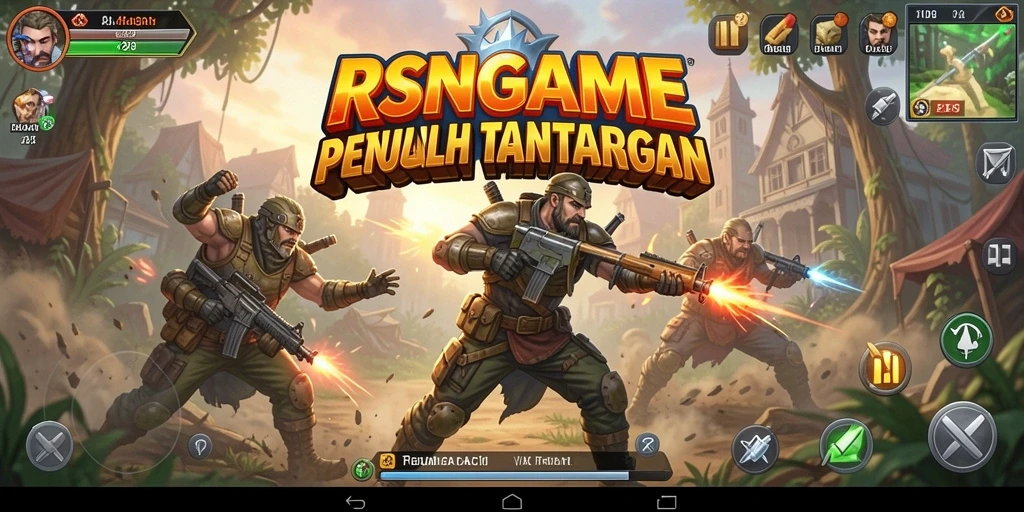 Gameplay RSNGAME yang penuh aksi dan seru ditampilkan dalam screenshot ini.